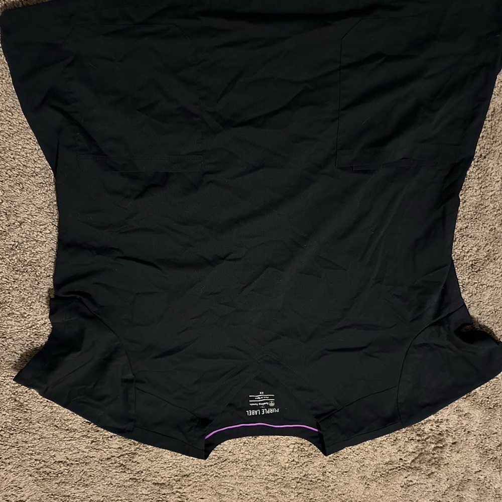 Women's Black Scrub Top